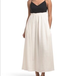 NWT idem ditto Black & Cream Maxi Dress M